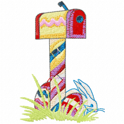 Mailbox Embroidery Design 4